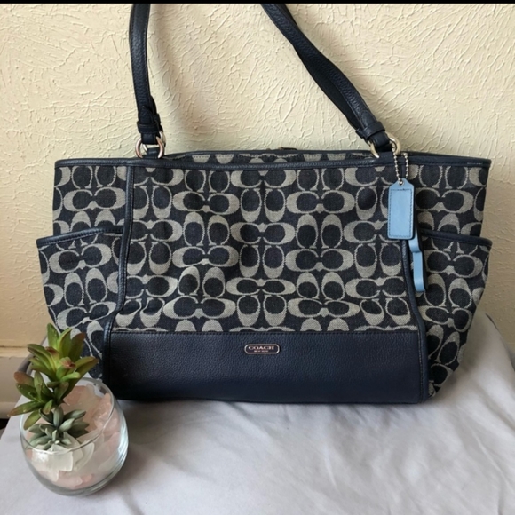 Coach Handbags - Coach Park Carrie Denim Tote